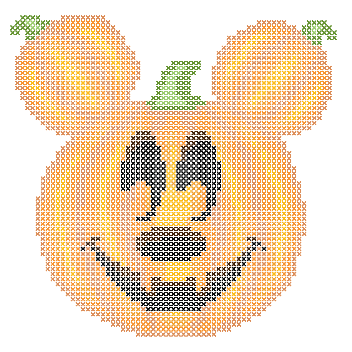 Disney Inspired Pumpkin Cross Stitch Patterns Free Printables Mama Geek