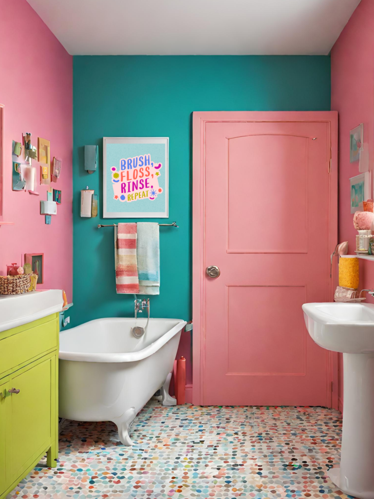 DIY Bathroom Wall Art Free Printables For Colorful Decor Amber Oliver