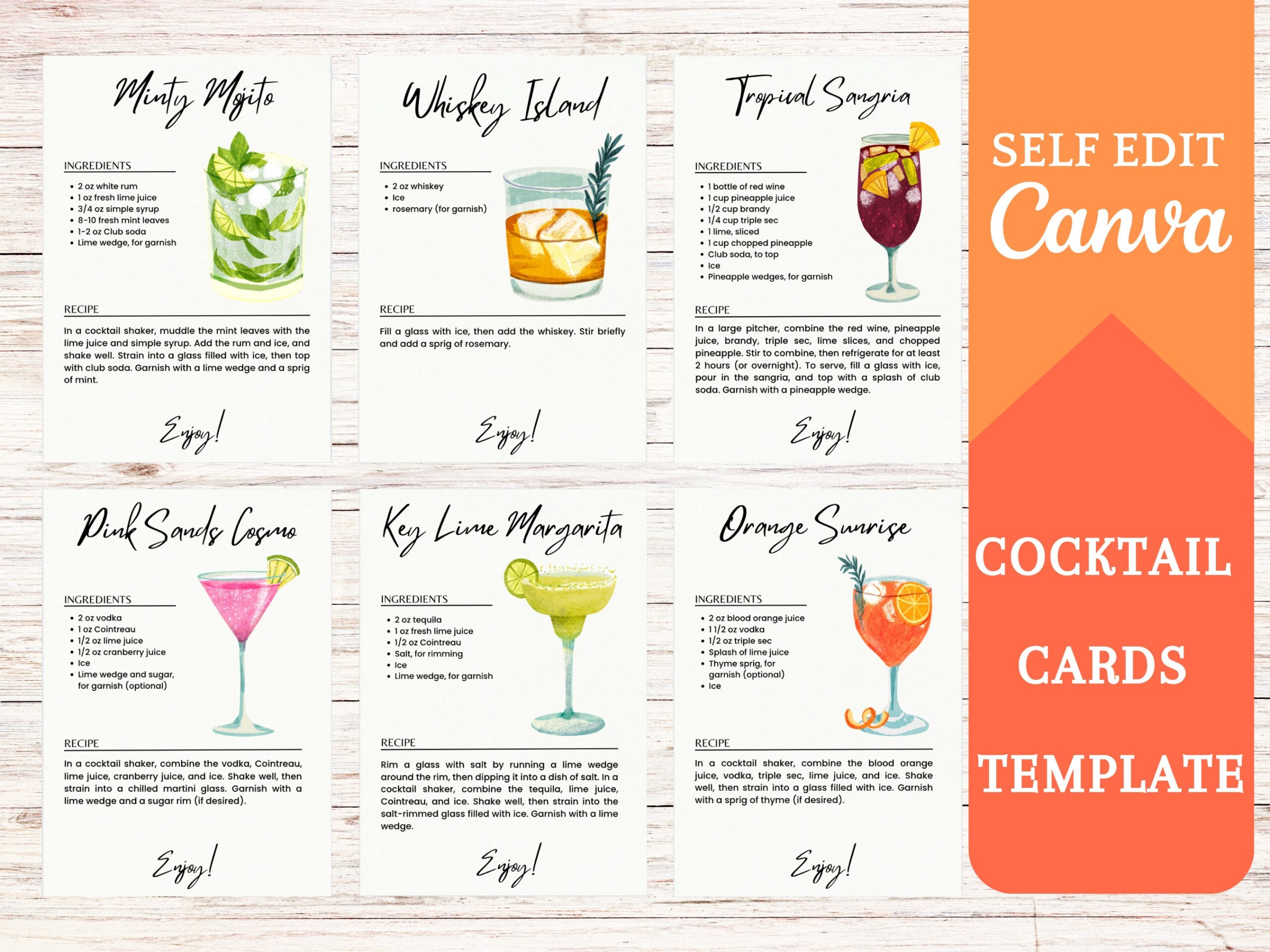 Printable Drink Recipes For Bartenders