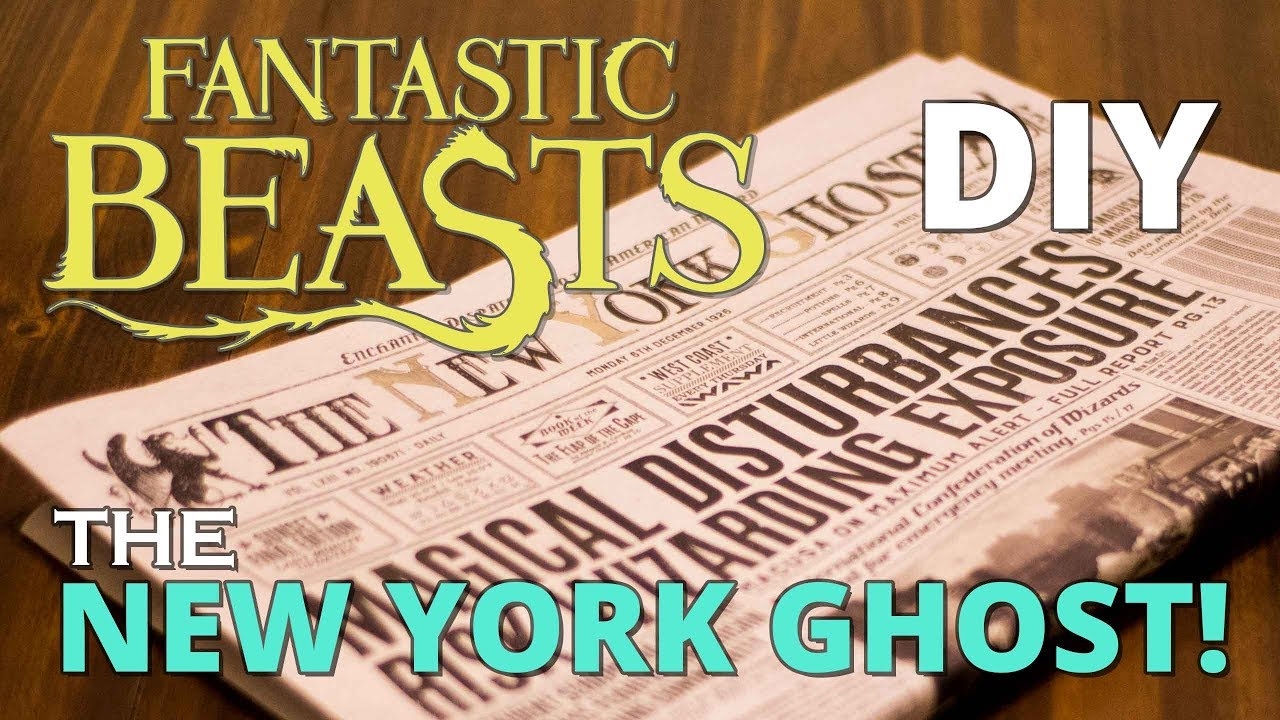 New York Ghost Newspaper Printable