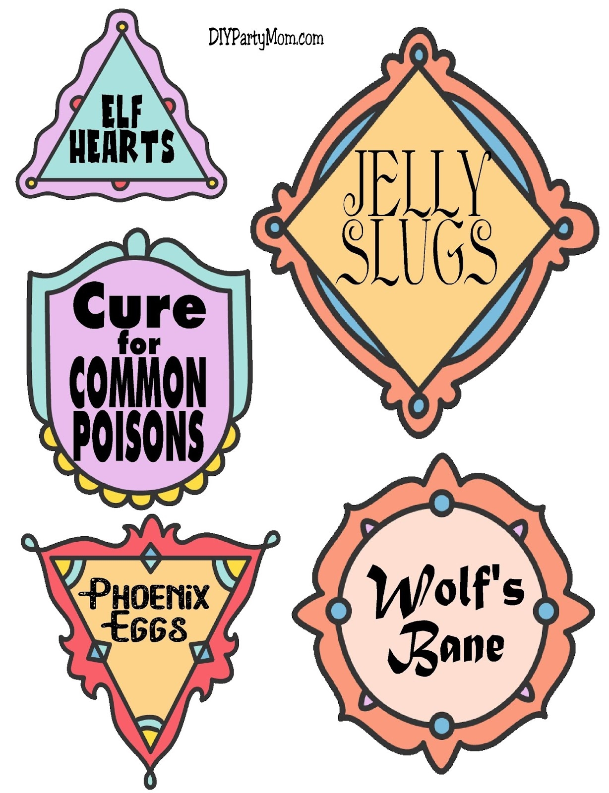 DIY Party Mom 23 Candy Potion Ideas And Harry Potter Potion Label Printables
