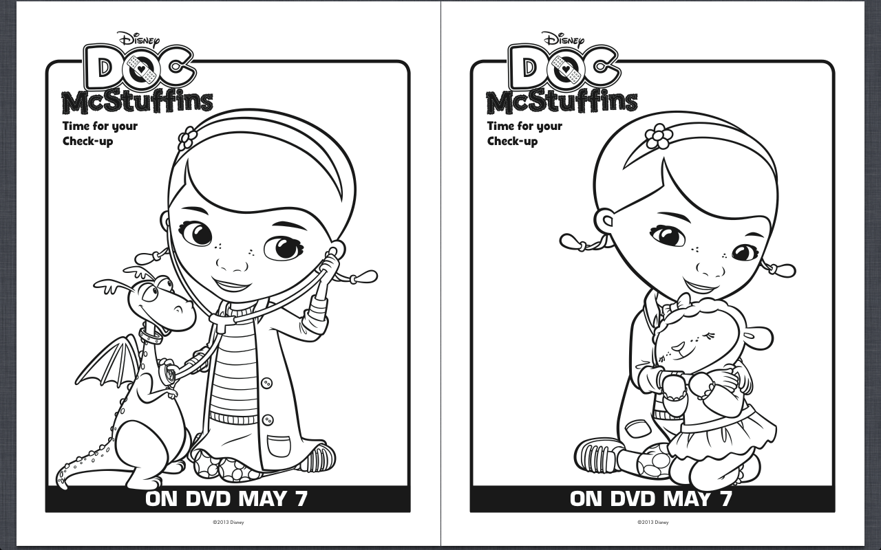 Doc Mcstuffins Printable Coloring Pages