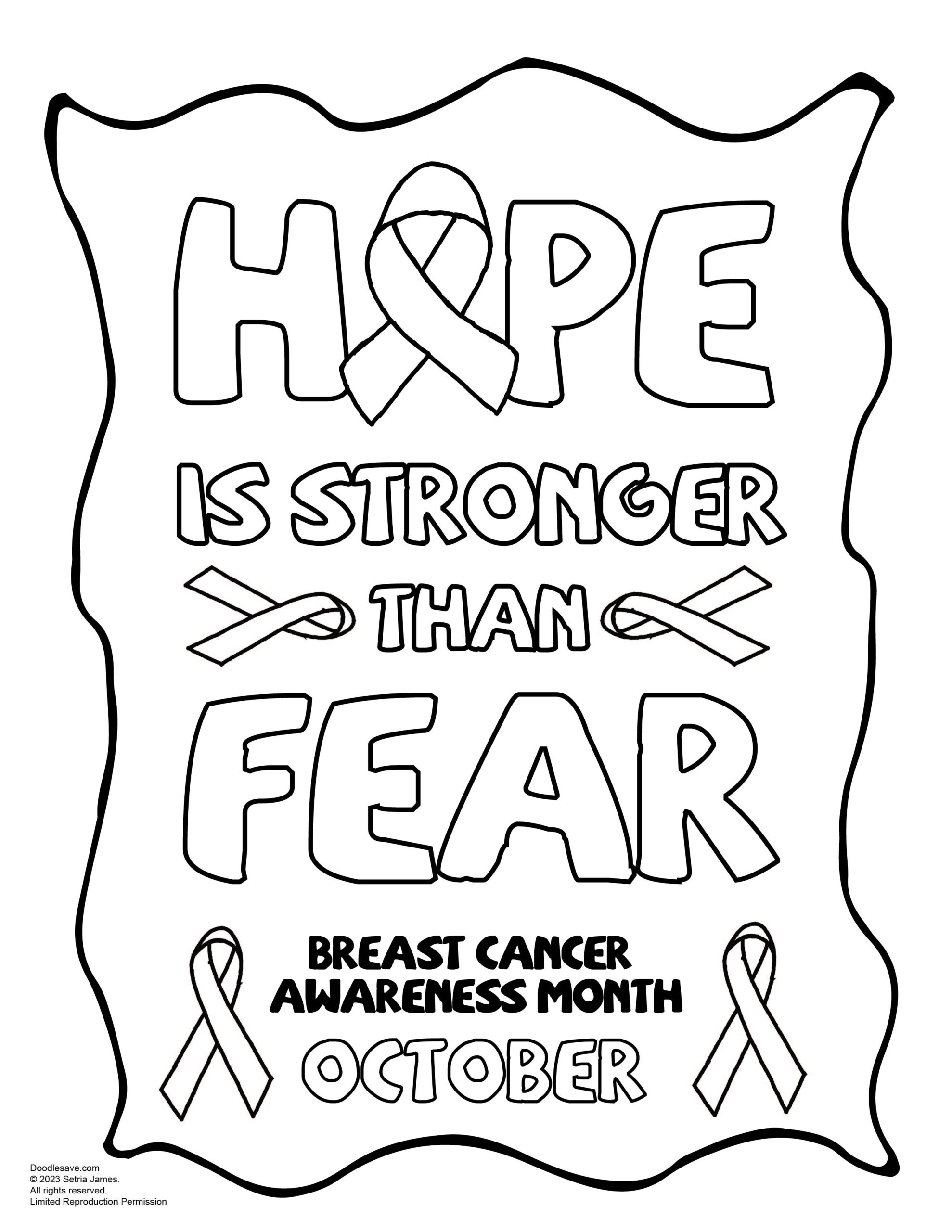 Breast Cancer Awareness Worksheets Printable
