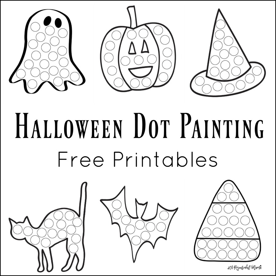 Dot Painting Printables Printable Party Favors