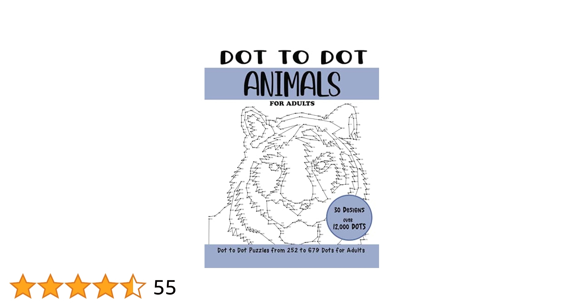 Dot To Dot Animals For Adults Animals Connect The Dots Book For Adults Over 12000 Dots Amazon sg Books