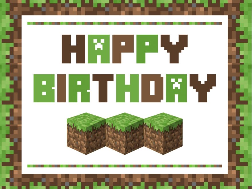 Download These Awesome FREE Minecraft Party Printables Catch My Party