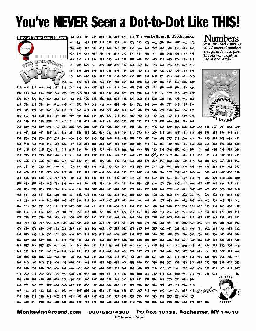 Connect The Dots Printable Hard