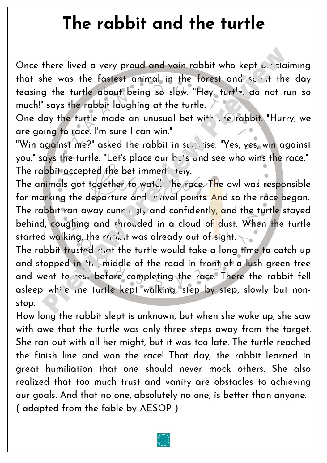 5Th Grade Printable Short Stories