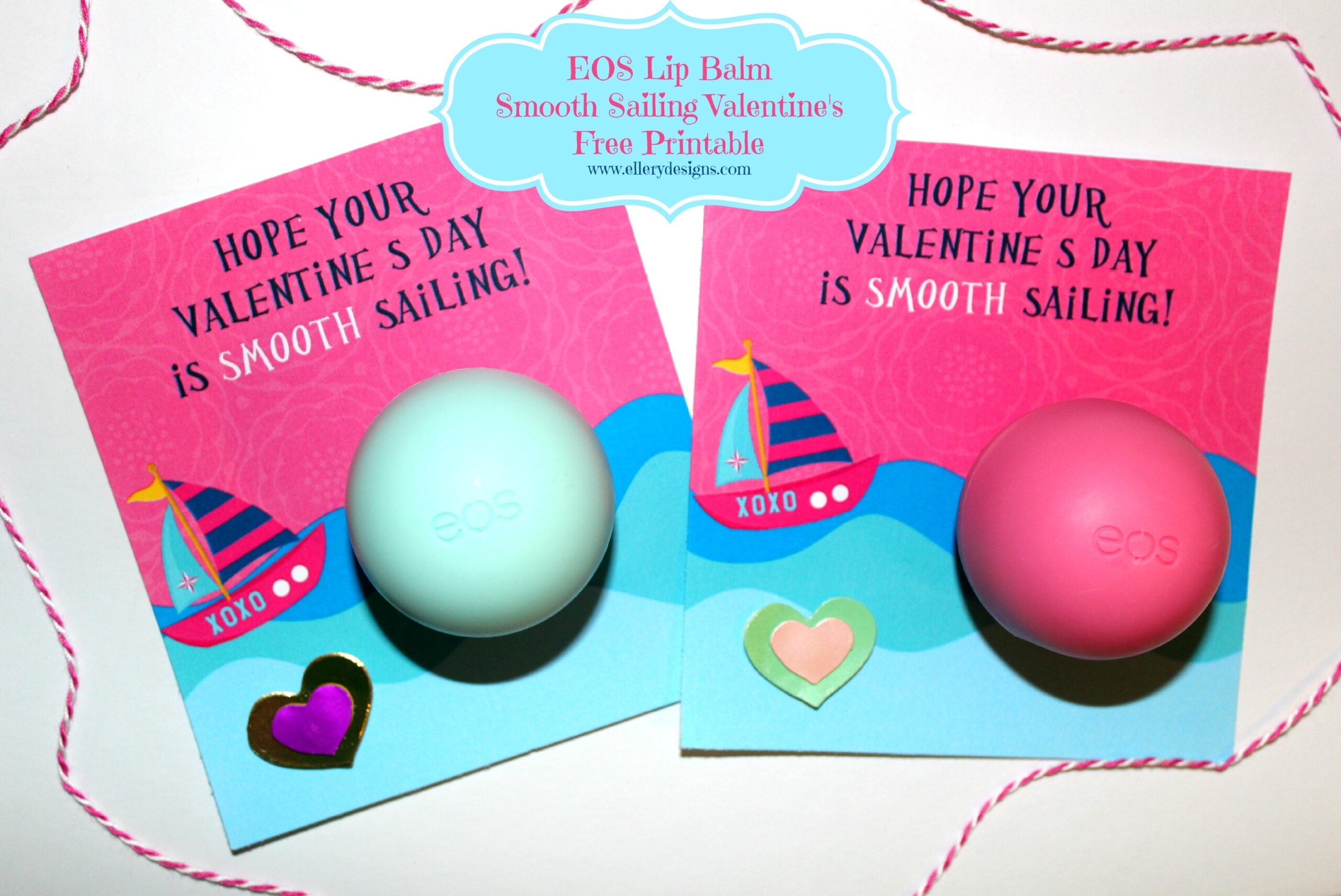 EOS Lip Balm Valentine s Free Printable