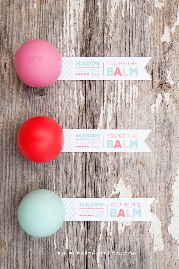 Eos Lip Balm Valentine Printable