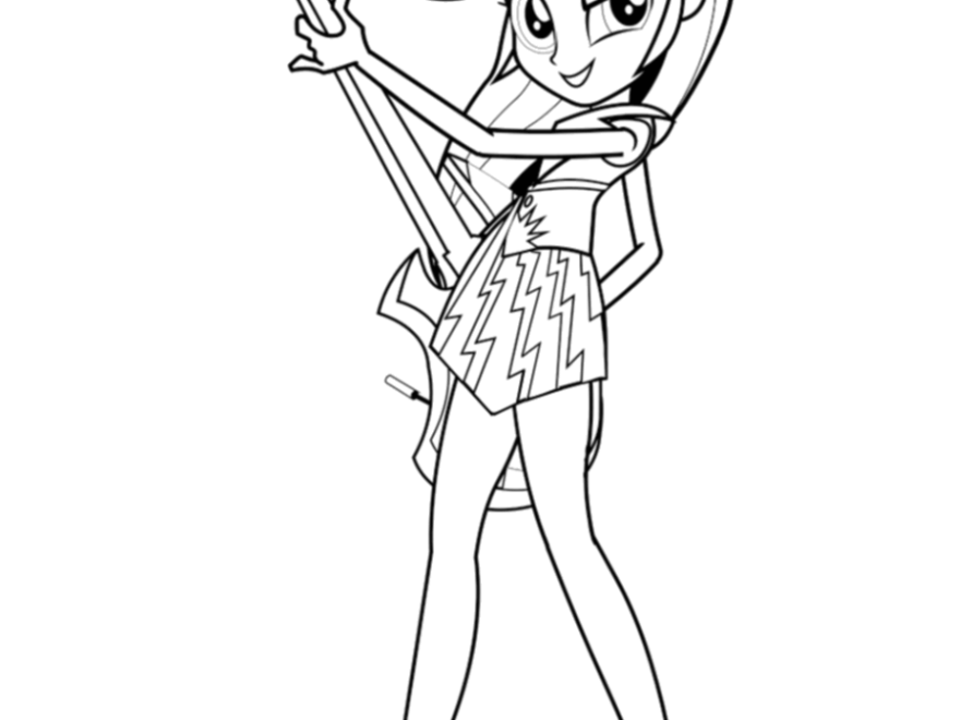 Equestria Girls Coloring Pages Print And Color