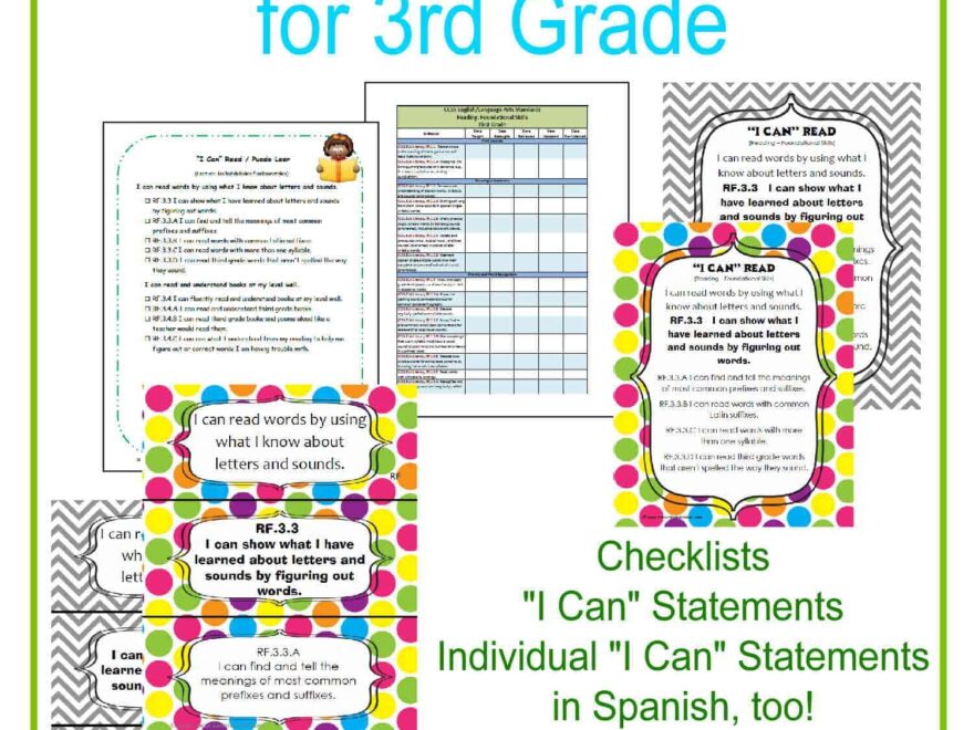 Everything I Can Common Core For 3rd Grade The Curriculum Corner 123
