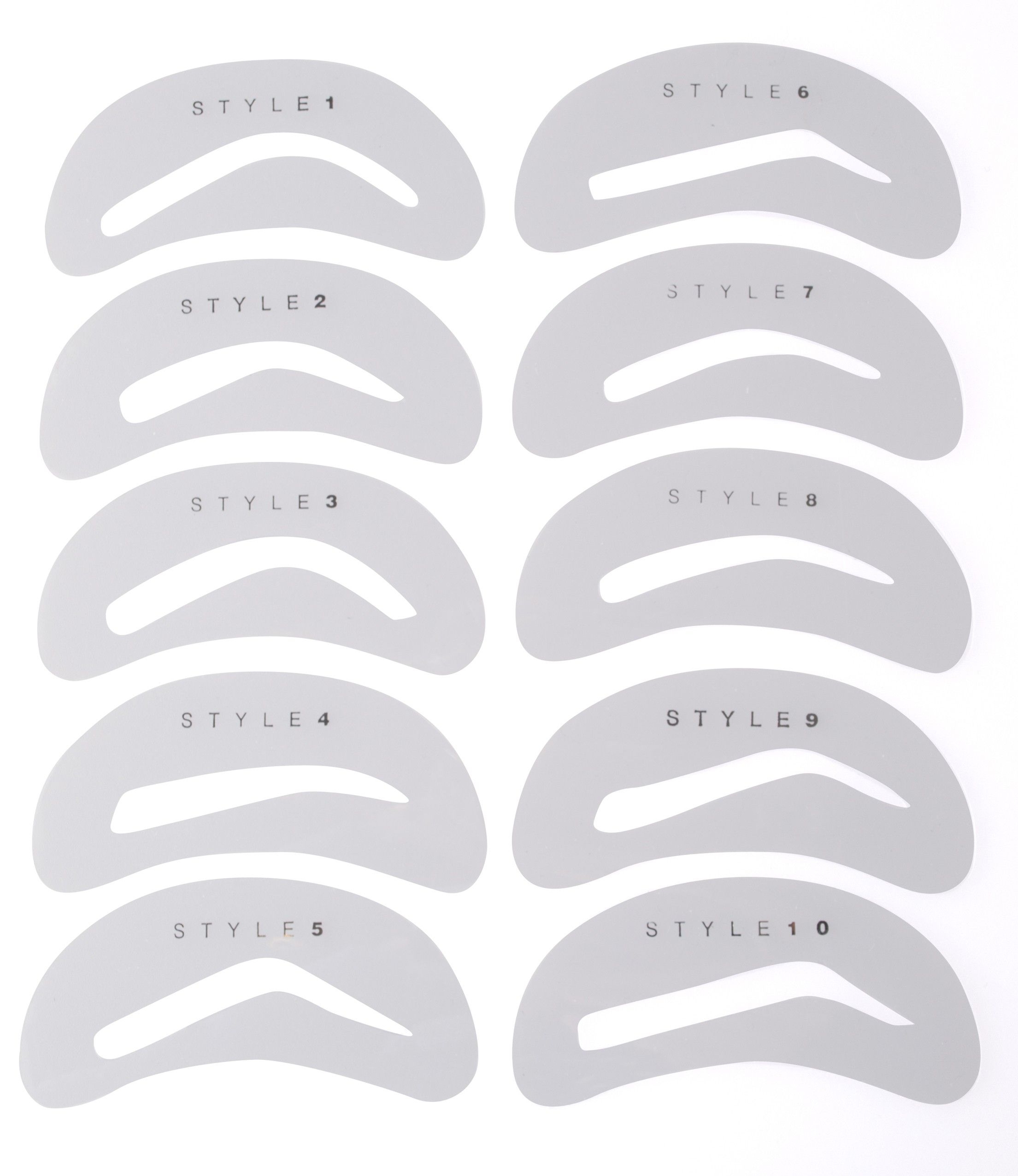 Eyebrow Stencils Kit 16 Free PDF Printables Printablee