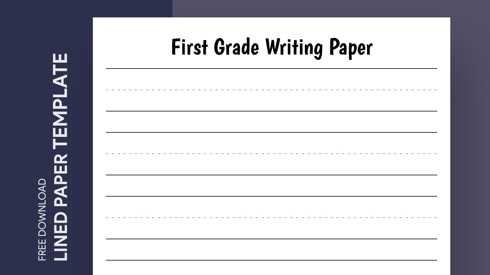 Printable Letter Writing Paper For First Grade
