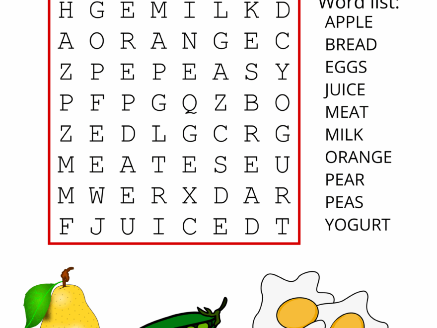 Food Word Search Free Printable Puzzles Free Printables Monograms Design Tools Patterns DIY Projects