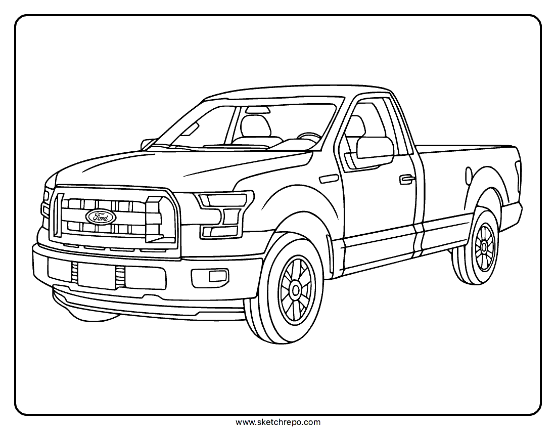 Printable Ford Car Coloring Pages