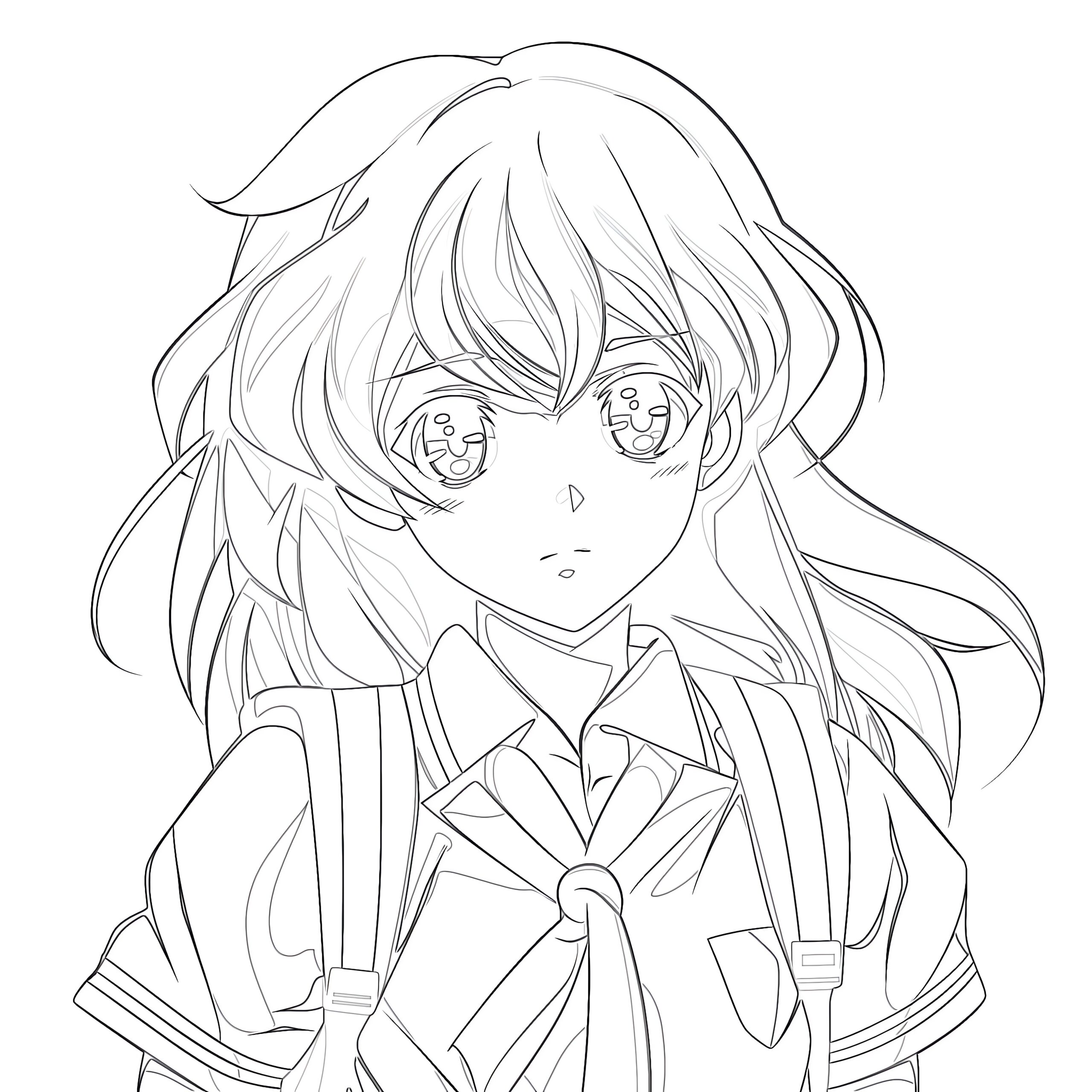 Anime Girl Coloring Pages Printable