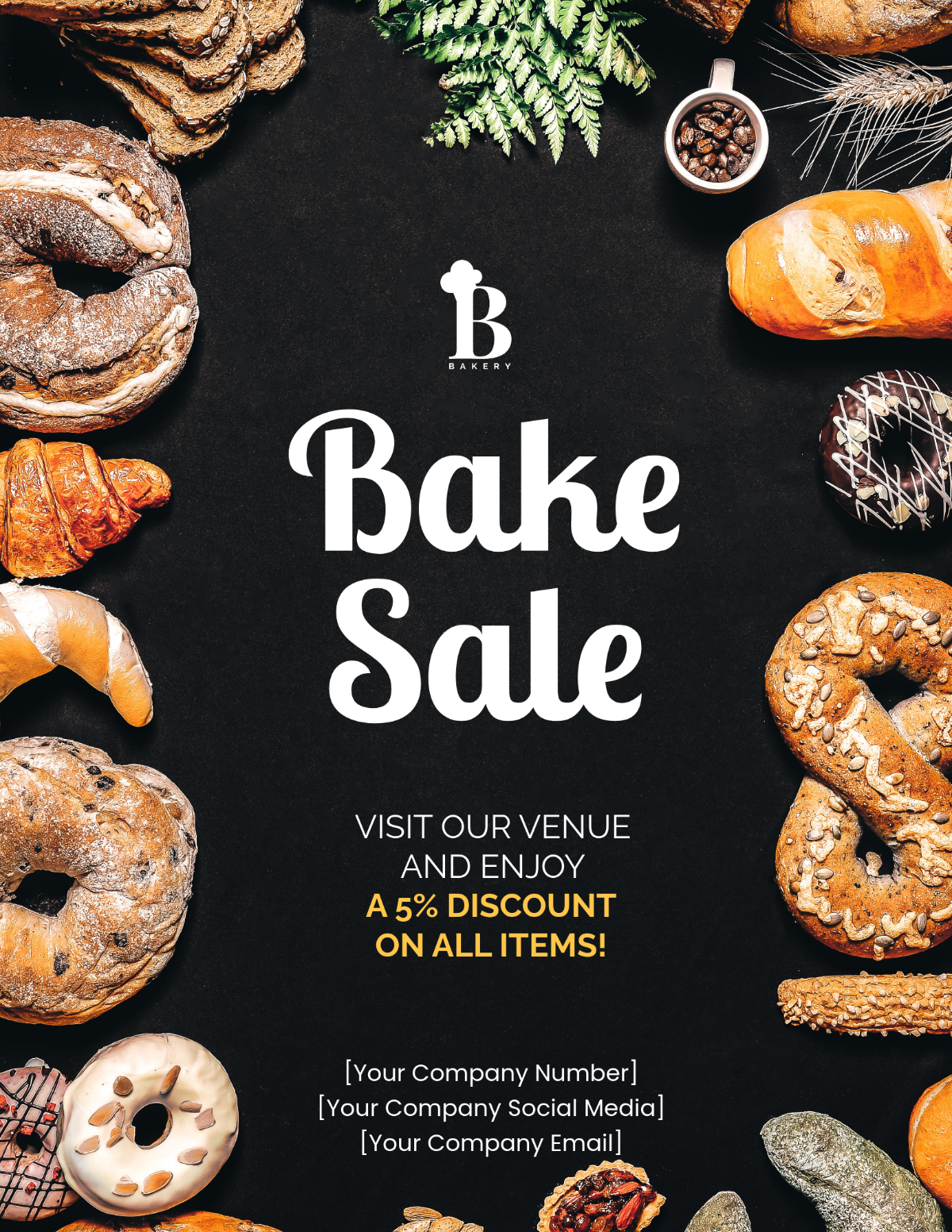 Free Bake Sale Flyer Templates Editable And Printable