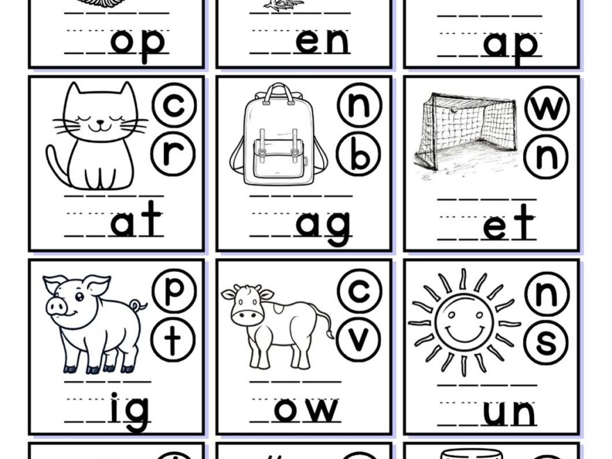 Free Beginning Sounds Worksheets Teach Prints