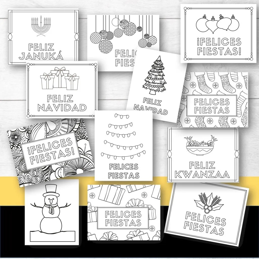 Free Christmas Cards In Spanish with Other Holidays Too 