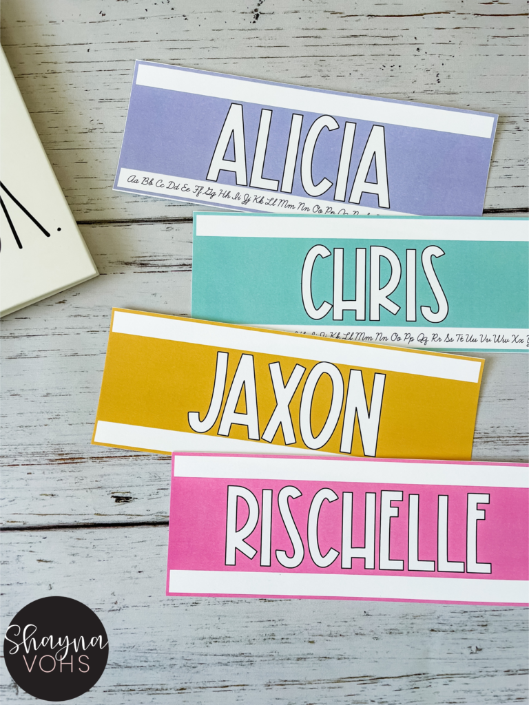 Free Printable Preschool Name Tags For Cubbies