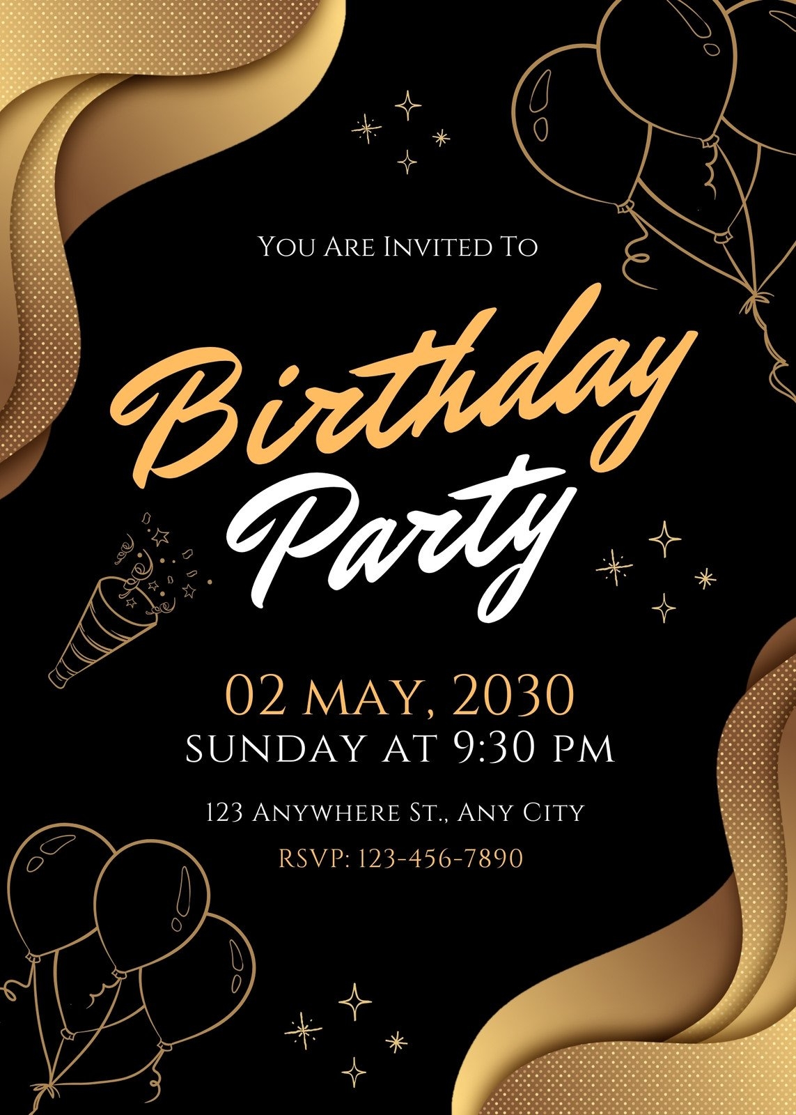 Free Printable Surprise Birthday Invitations