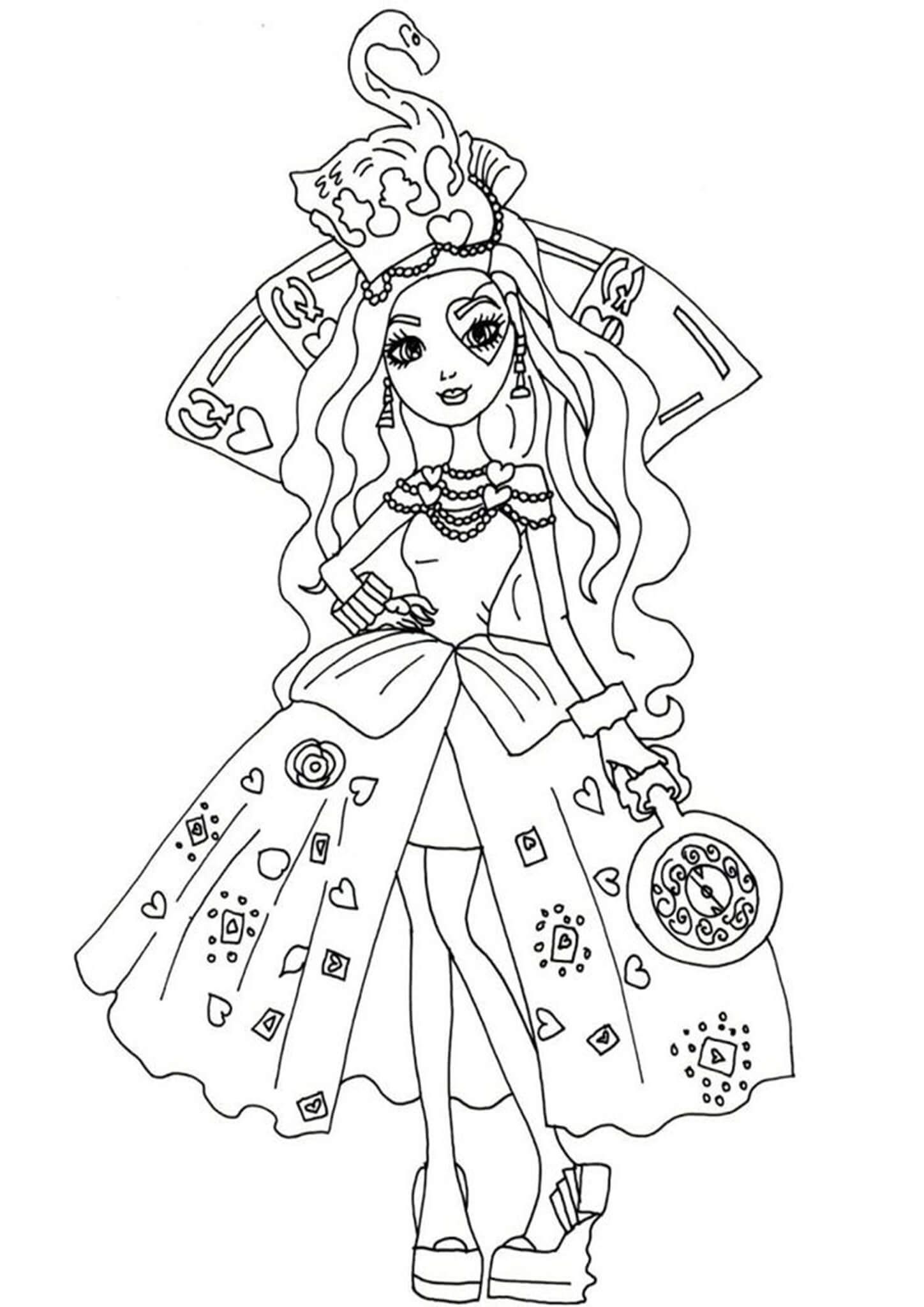 Free Easy To Print Ever After High Coloring Pages