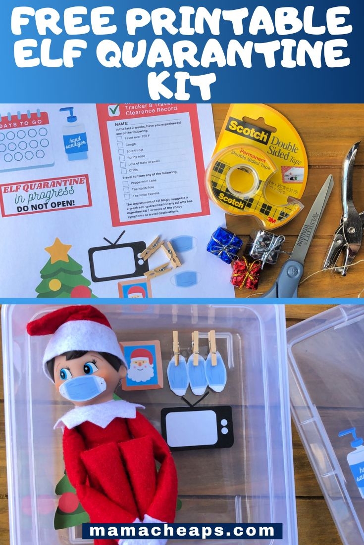 Free Elf Quarantine Printables No Moving Elf For 14 Days 
