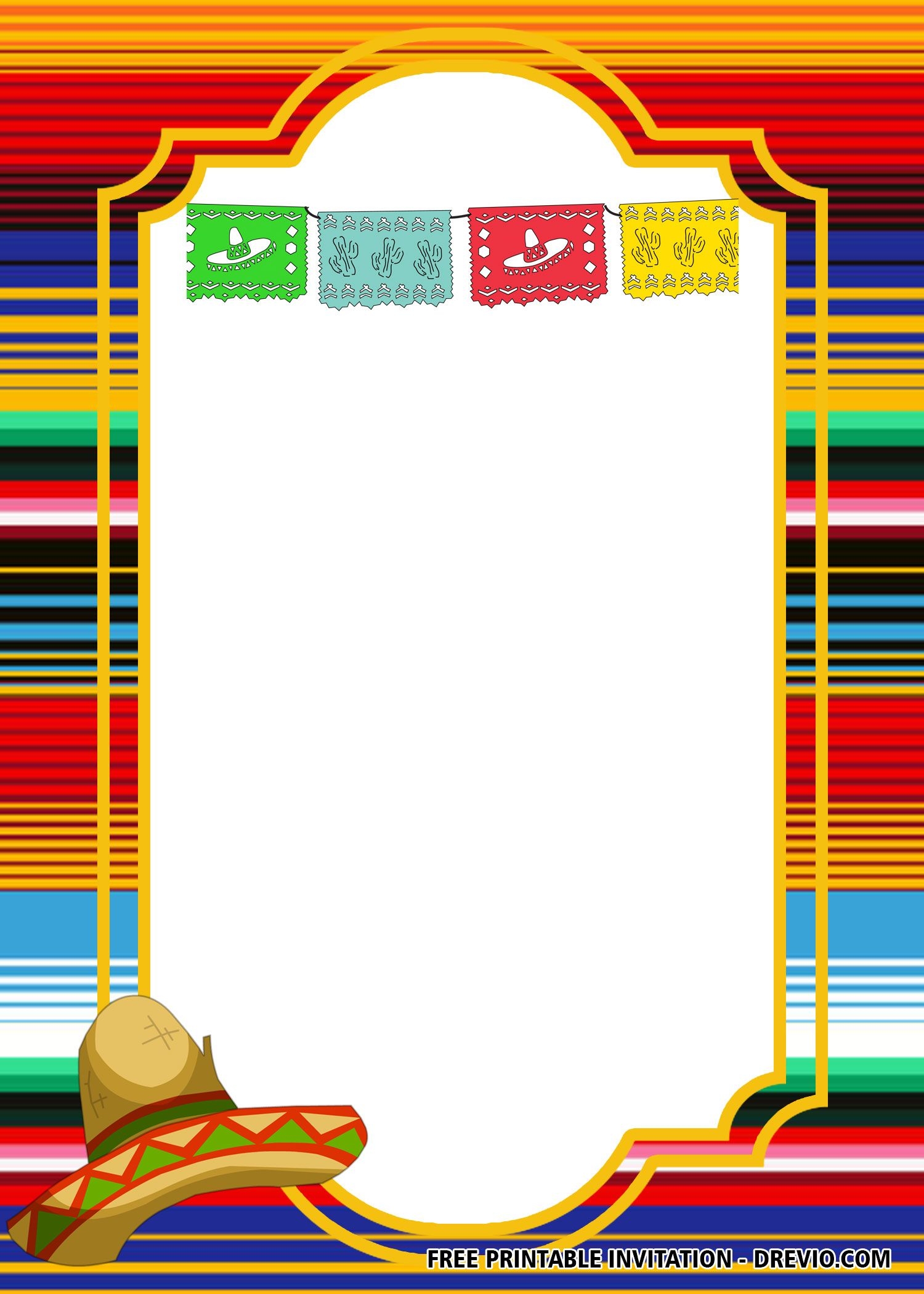 Free Printable Mexican Fiesta Invitations