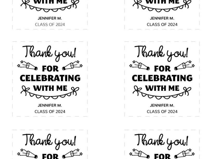 Free Graduation Party Printables Editable For Any Year Savor Savvy