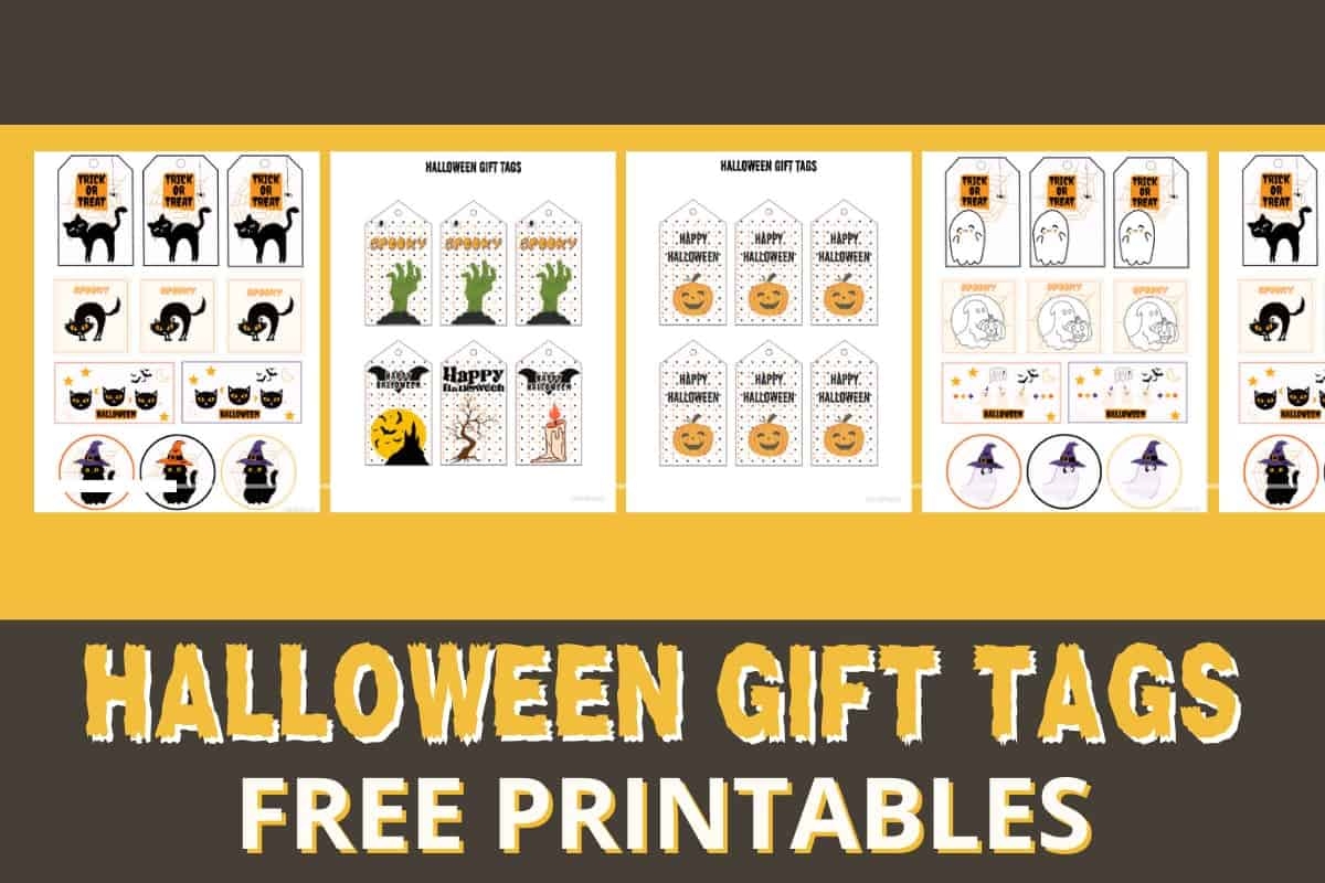 Free Happy Halloween Gift Tag Printables Love Our Real Life