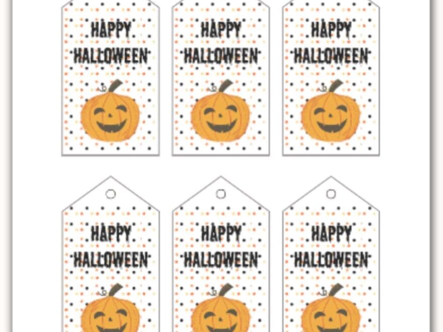 Free Happy Halloween Gift Tag Printables Love Our Real Life