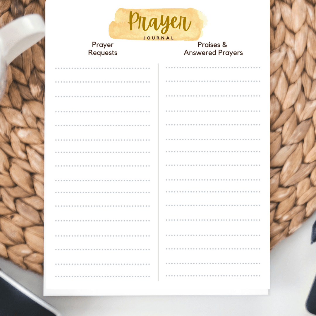 Free Printable Prayer Journal Pages