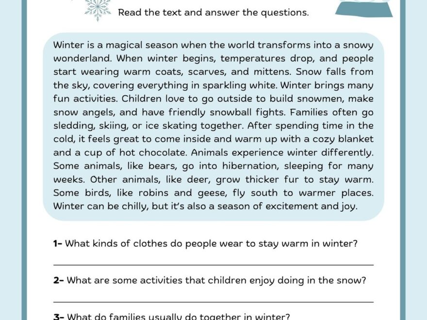 Free Printable 3rd Grade Reading Worksheet Templates Canva