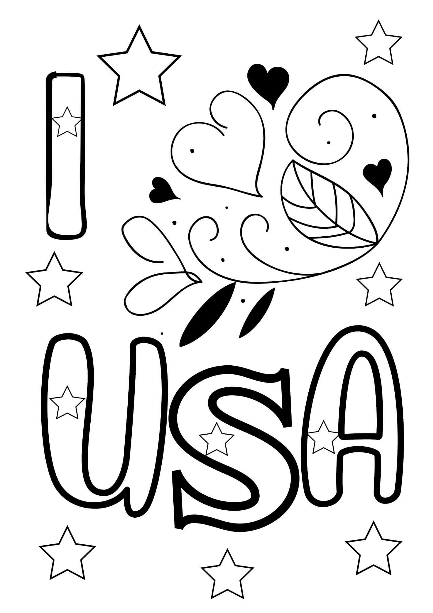 Free PRINTABLE 4th Of July Coloring Pages