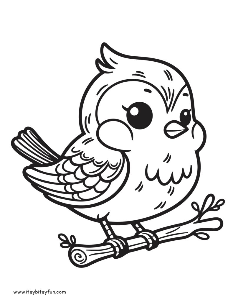 Free Printable Bird Coloring Pages For Kids Itsy Bitsy Fun