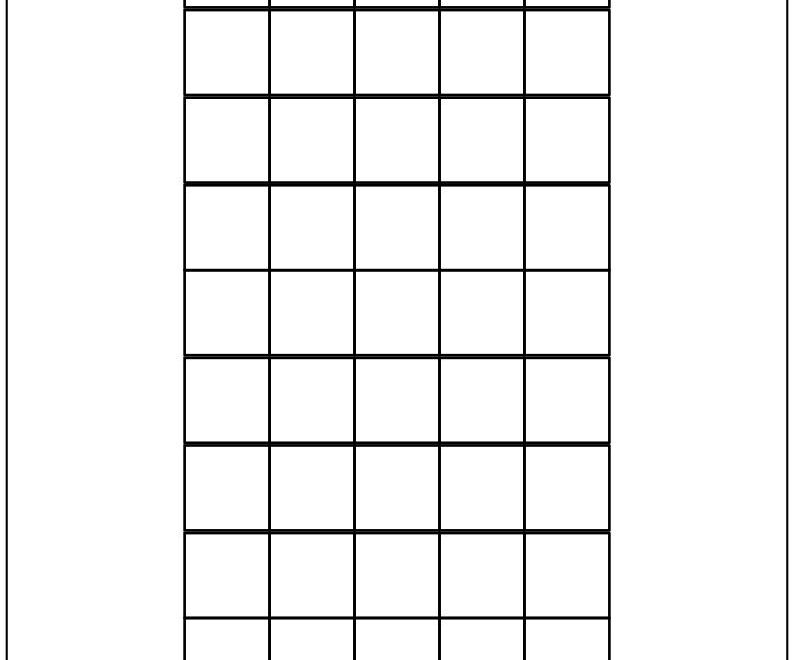 Free Printable Blank 50 100 200 Squares Grid Templates PDF Printables Hub