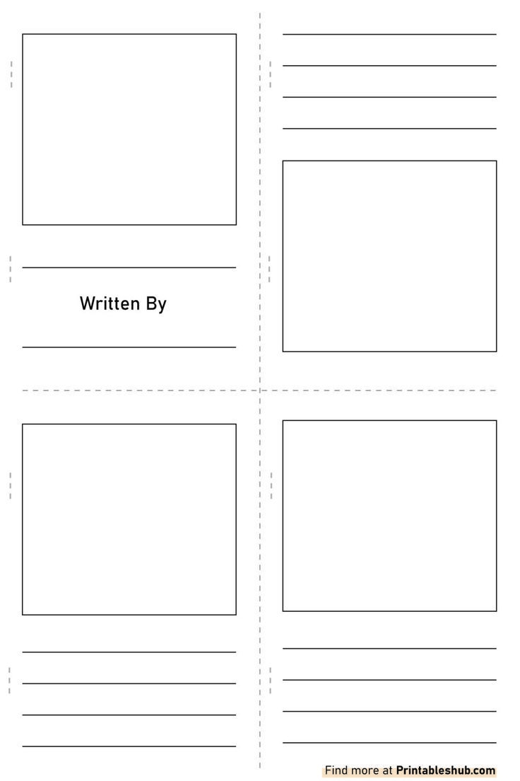 Free Printable Blank Mini Book Template PDF Included 