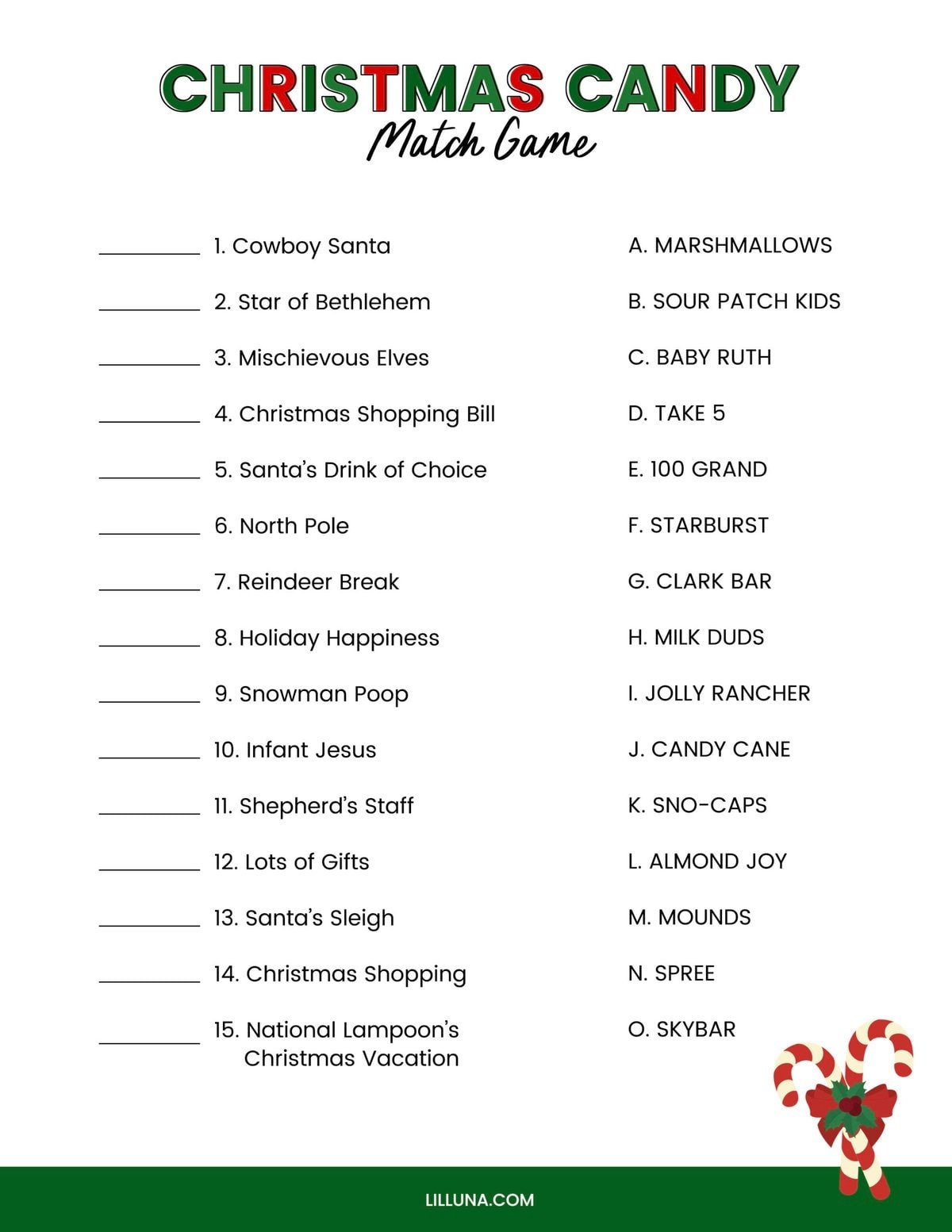 Free Printable Christmas Games For Kids