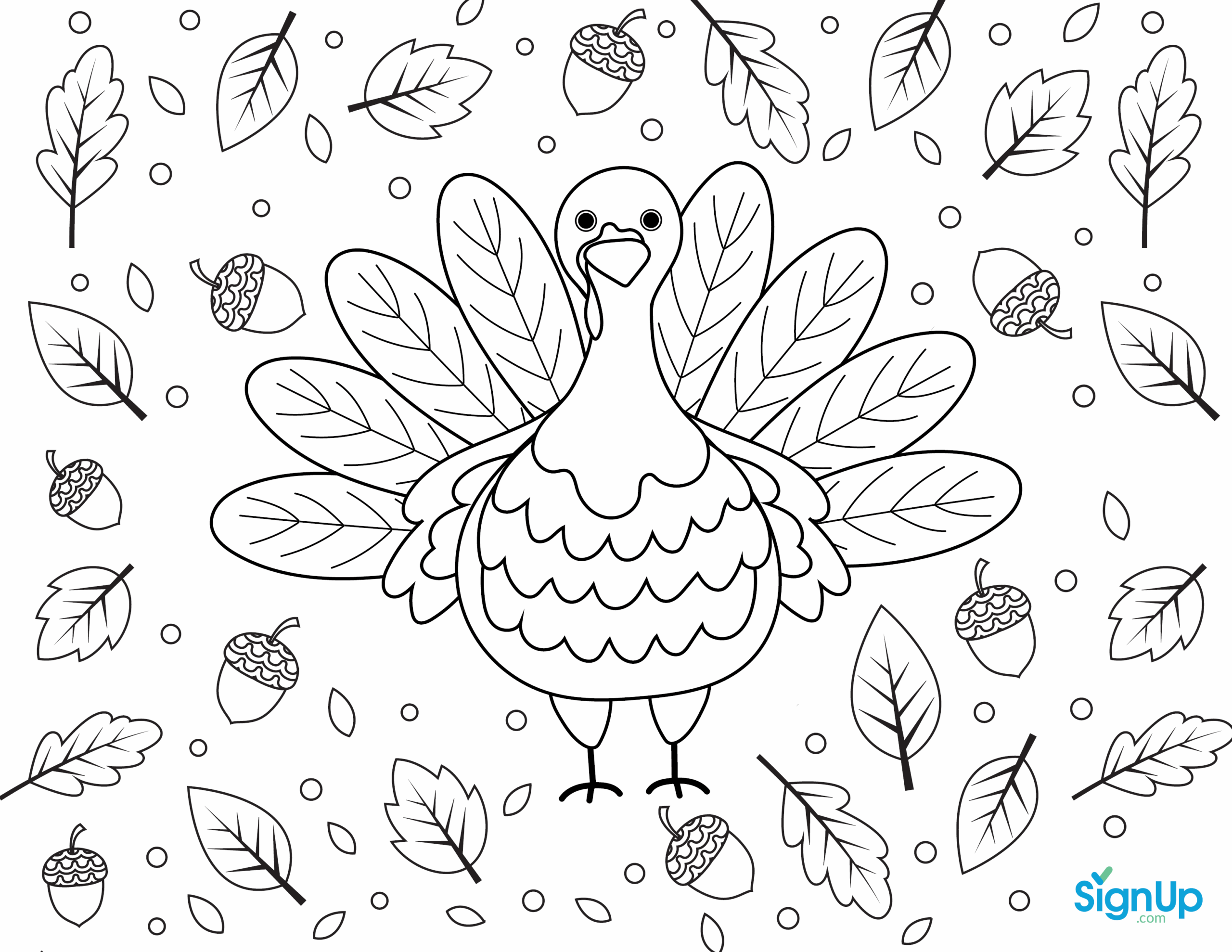 Free Printable Day Of Thanks Coloring Place Mats SignUp