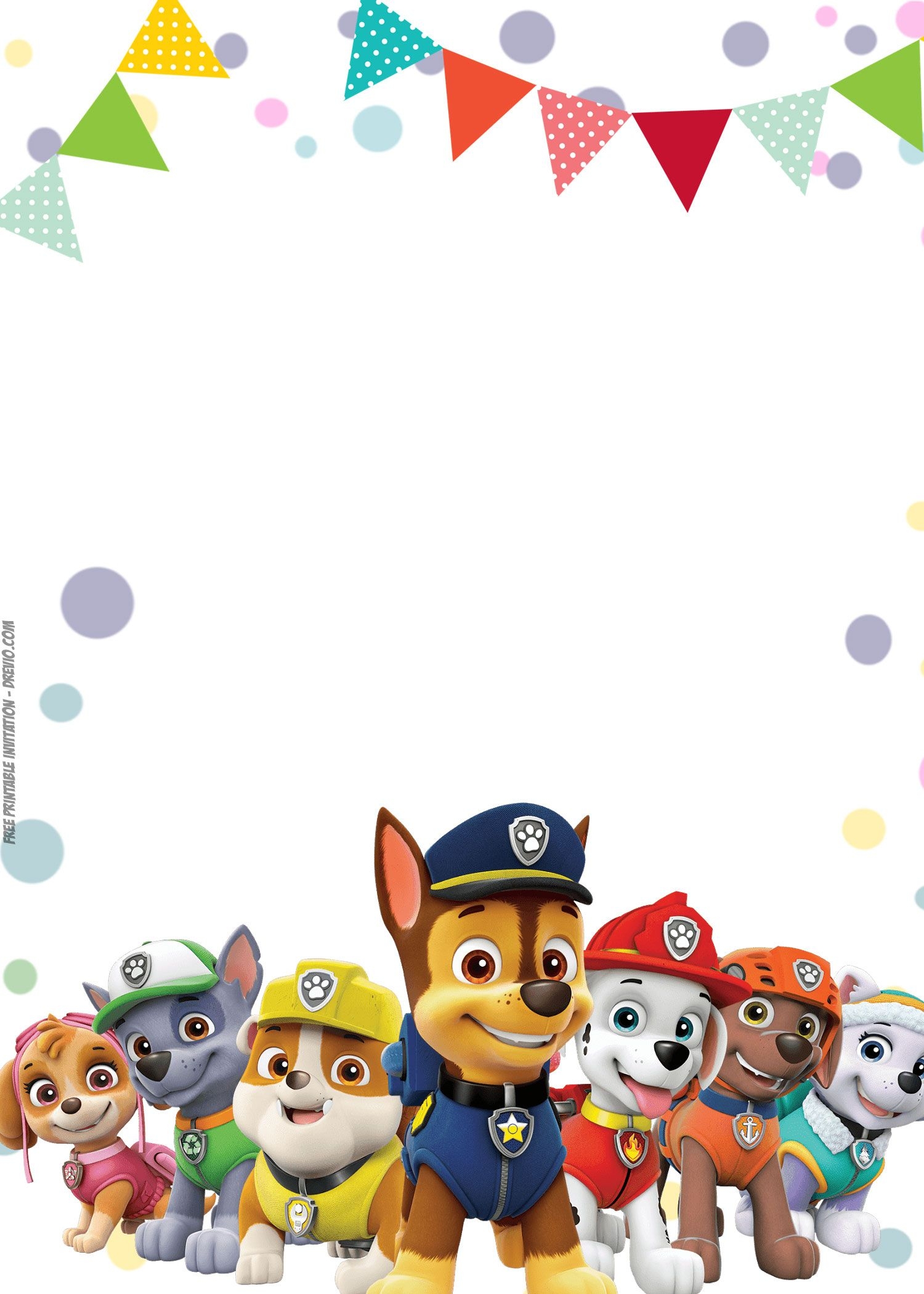FREE Printable Delighted Dogs Invitation Templates