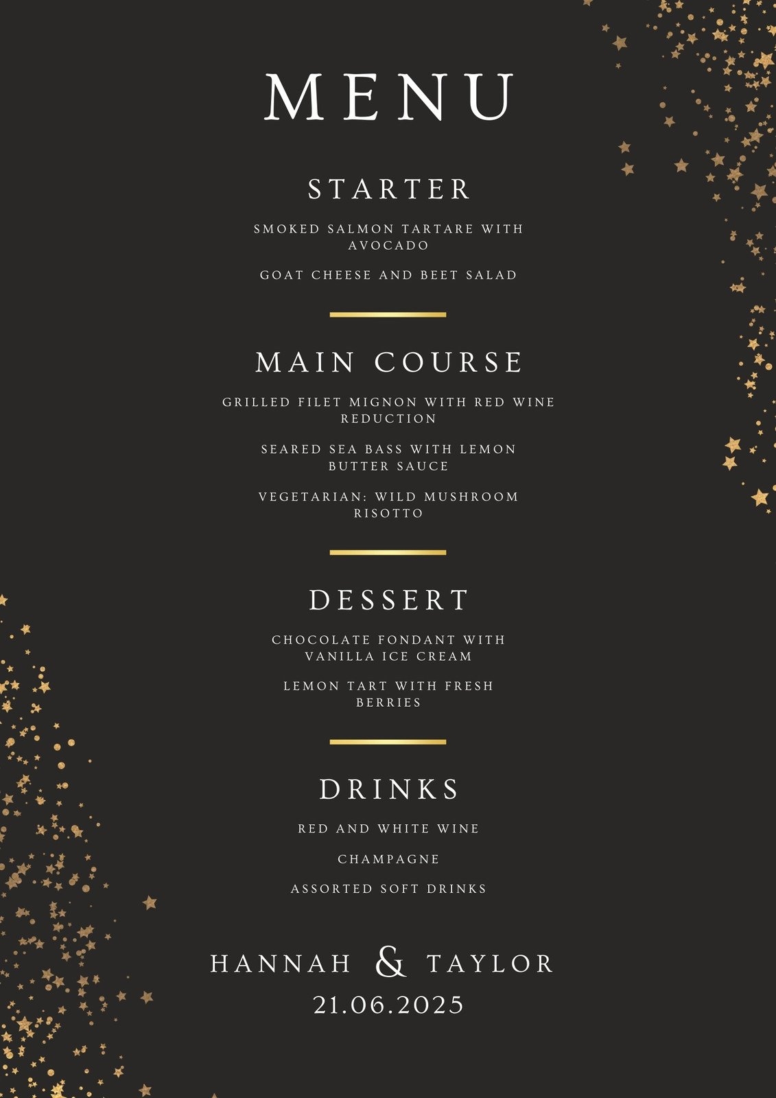Free Printable Editable Dessert Menu Templates Canva