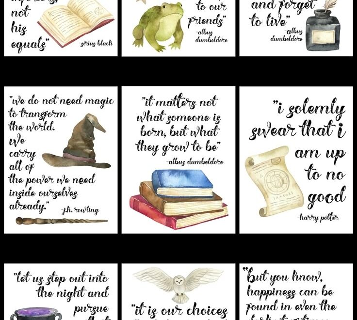 Free Printable Famous Harry Potter Quote Series
