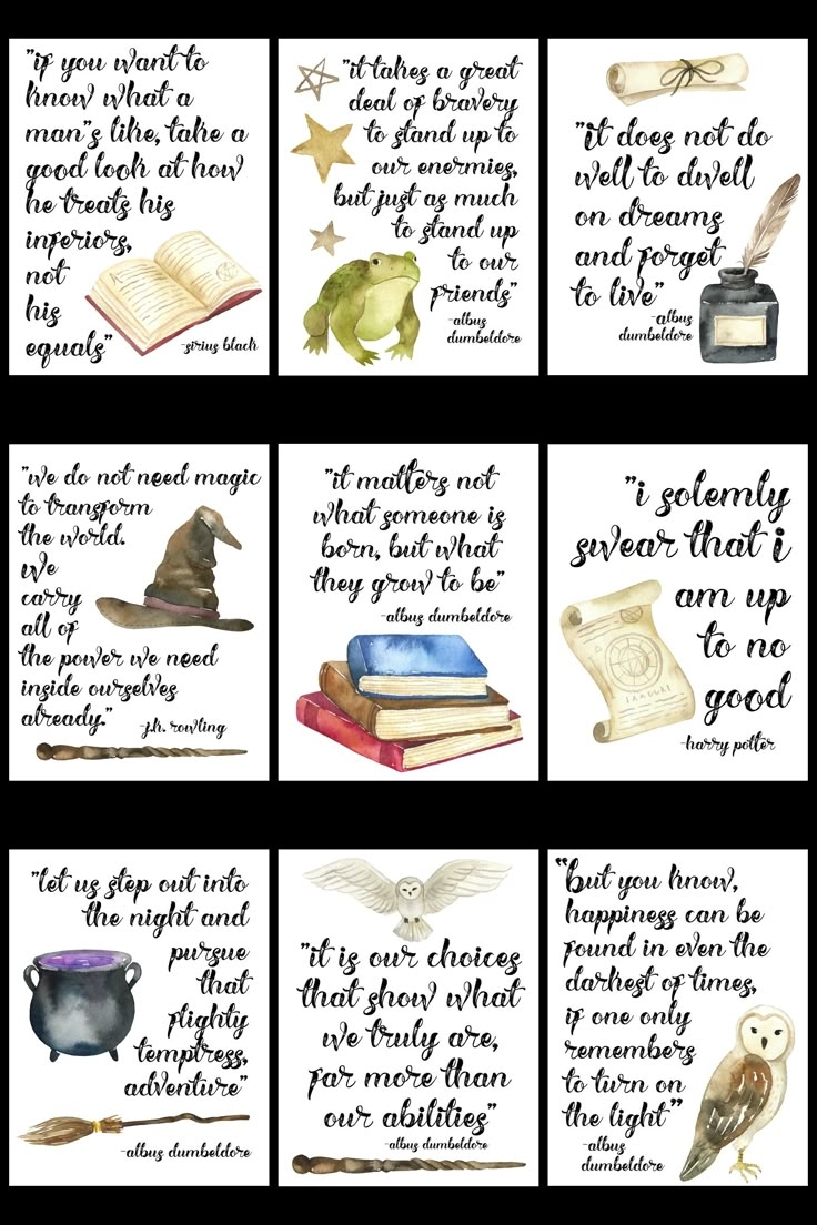 Free Printable Famous Harry Potter Quote Series