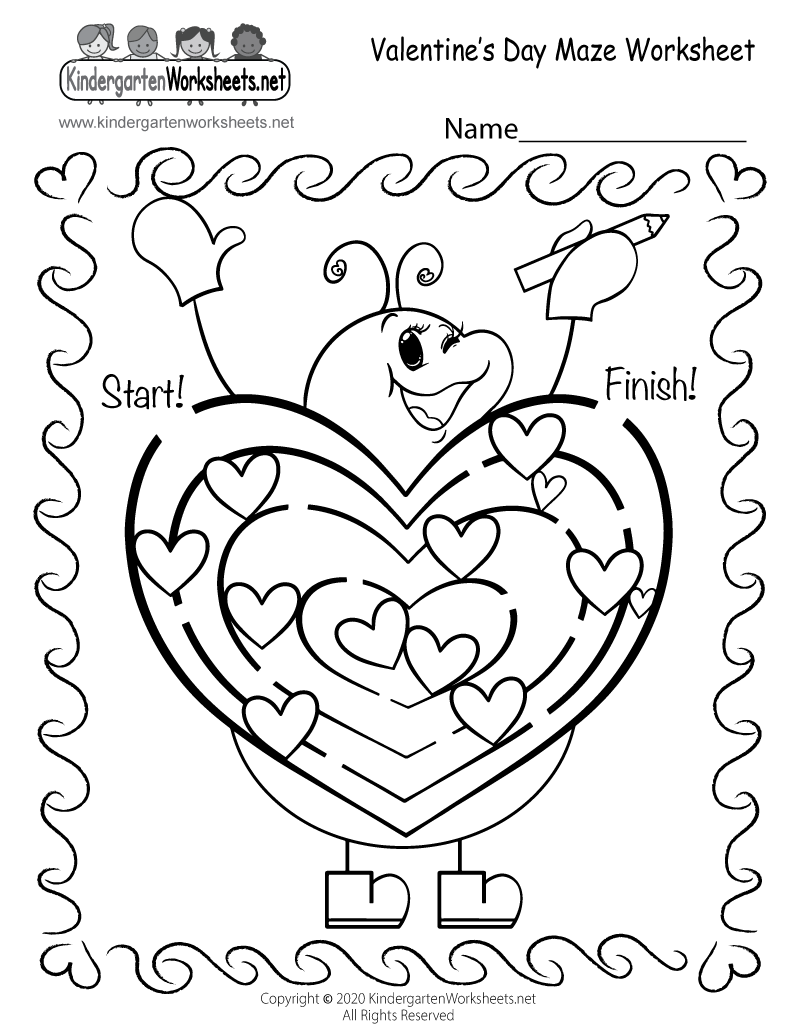 Valentine Day Worksheets Free Printable