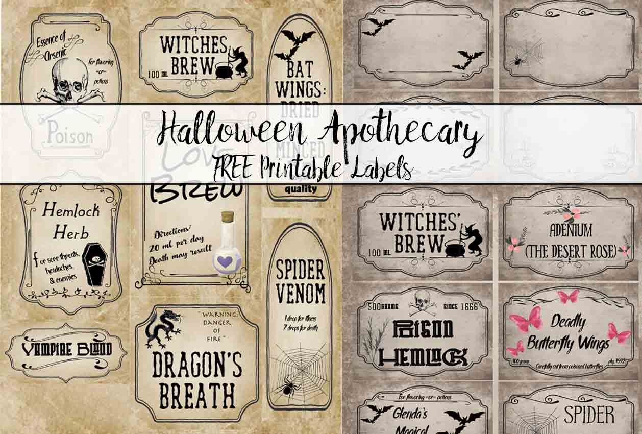 Free Printable Blank Potion Labels