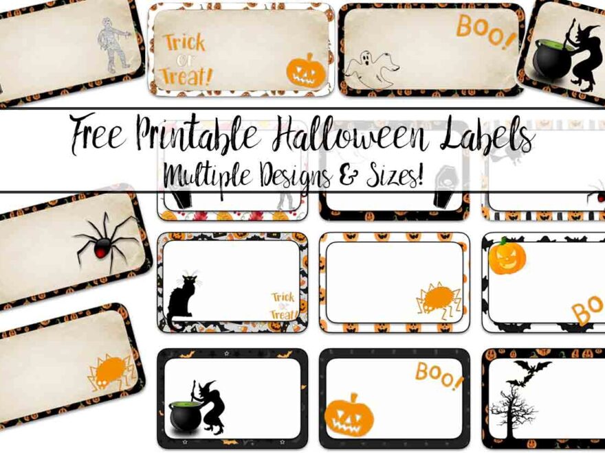 Free Printable Halloween Labels Multiple Sizes Multiple Designs