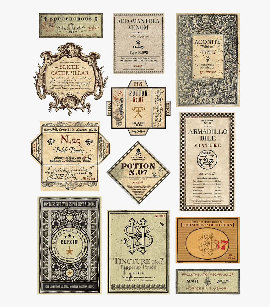 Free Printable Harry Potter Potion Labels Printable Party Favors