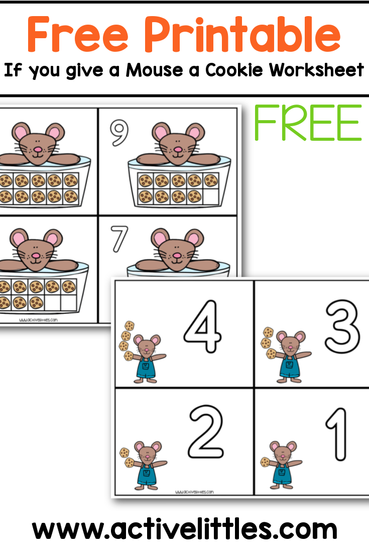 Free Printable If You Give A Mouse A Cookie Worksheets Active Littles