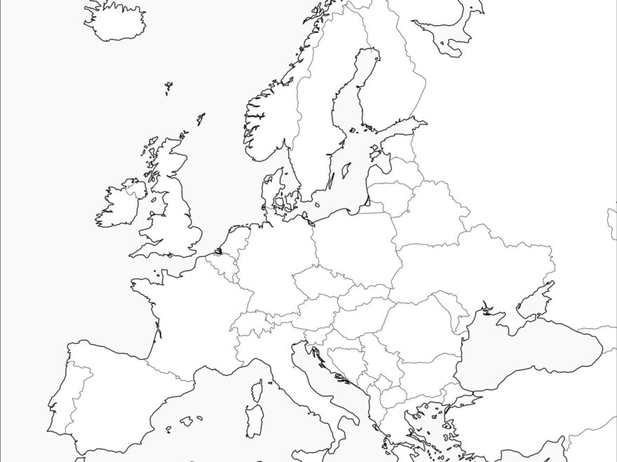 Free Printable Maps Of Europe